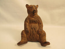 Brown Bear Figurine Sitting Kodiak Grizzly picture