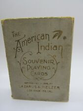 Antique c.1900 THE AMERICAN INDIAN Souvenir Playing Cards Minty Cards. Missing 2 picture