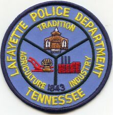 LAFAYETTE TENNESSEE TN Tradition Agriculture Industry POLICE PATCH picture