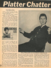 Johnny Tillotson Tab Hunter Magazine Photo Clipping 2 Page U7866 picture