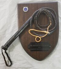 Old Military US Army 5th V Corps DUI Presentation Bullwhip Plaque Col. Stickley picture
