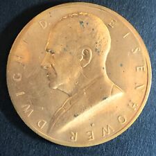 Dwight Eisenhower Inaugurated 1/20 1953 Medallion 34mm 18g VGC picture