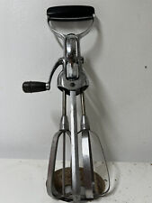 Vintage OEKCOO Manual Hand Held Mixer Beater Stainless Steel USA Kitchen Baking picture