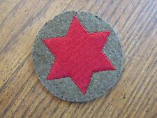 inter war  6th Infantry Division patch embroidered on Wool a real one picture