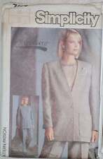 UNCUT Vintage Simplicity Pattern Lined Suits 10 7686 SEWING picture