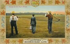CANADA - Ready For The Day's Work Canadian Homestead Life Postcard picture