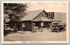 Delaware Water Gap PA Glebe Gap Way~Smoky Mountain Pottery Sign~1931 Ford Auto picture