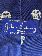 1964John Lindsay New York City Mayor Gifted Neck Tie Signed picture