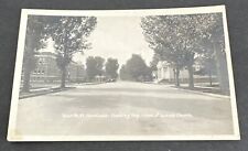Postcard: RPPC  Fourth Street Loveland Showing High School Science Church CO picture