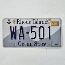 RHODE ISLAND WAVE LICENSE PLATE 🔥FREE SHIPPING🔥 WA 501 ~ OCEAN STATE  picture