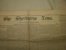 Antique June 24, 1893 THE SHERBURNE NEWS, Sherburne, Chenango County, New York picture