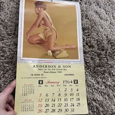 Complete 1964 - Playboy Business Pin-Up Calendar (8.375 x 12.5 inches) picture