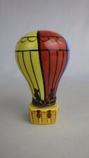 Limoges France Hot Air Balloon 3½” Porcelain Trinket Box picture