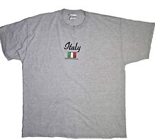 Vintage Walt Disney World Shirt Epcot World Showcase Italy XXL Gray 2XL 90s Y2k picture