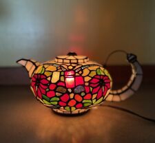 Tiffany’s style stained glass teakettle teapot picture