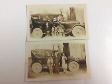 Two Antique 1923 Reo & Family Real Photograph picture