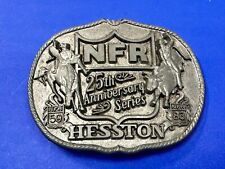 1983 25th Anniversary Hesston NFR National Finals Rodeo Western Belt Buckle picture