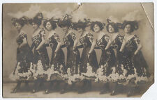 EARLY VAUDEVILLE DANCERS IN COLORFUL COSTUMES.  picture