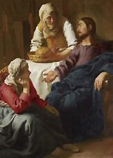 Christ in the House of Martha & Mary (1655) by Vermeer Greeting Card (Pack of 7) picture