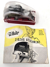 Vintage Greist Products White ZigZag Attachment Case Instructions Booklet picture