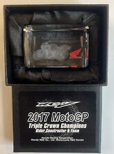 HONDA RC213V 2017 MotoGP Triple Crown Achievement 3D Crystal Figurine picture