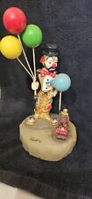 Ron Lee Clown With Dog Signed Collectible Figurine picture
