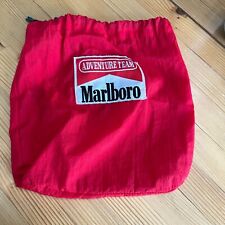 Marlboro Adventure Team Red Drawstring Bag Pouch Clip On Versatile Rare Small picture