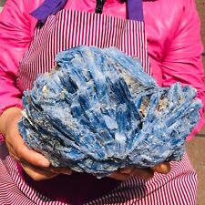 9.24LB Rare Natural beautiful Blue KYANITE With Quartz Crystal Specimen Rough picture