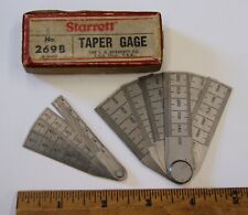 L.S. Starrett 269A & 269B Taper Gages .100-1.0 Machinist Tool USA, READ, BN2703 picture