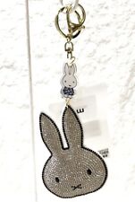 Miffy Rabbit Dick Bruna Pointed ears key chain glitter Rhinestone picture