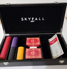 James Bond Skyfall Luxury Poker Set Casino Royale Skyfall Wood Carry Case picture