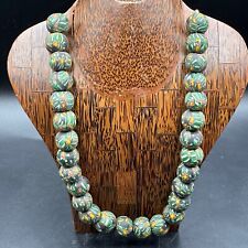 Beautiful Large Round Size Ancient Roman Mosaic Glass necklace  Beads picture