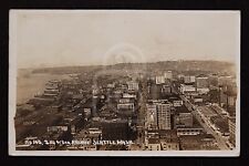 Early Scarce RPPC of 2nd and 3rd Avenue. Seattle, Washington. C 1918 picture