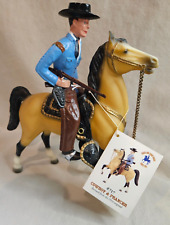 Retired Breyer Cowboy and Prancer Model  #717 w/ Tags & Guns; Estate Find picture