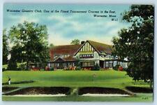 Worcester Massachusetts MA Postcard Worcester Country Club Scene c1940s Vintage picture