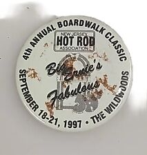 1997 Wildwood NJ Hot Rod Association New Jersey Big Earine's Button Pin Pinback picture
