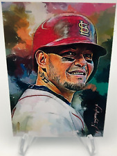 YADIER MOLINA #14 Limited Sketch SP/50 Artist Signed Giclee Card STL CARDINALS picture
