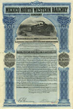 Mexico North Western Railway Co. - 100 - Bond (Uncanceled) - Foreign Bonds picture