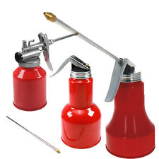 250/400/500ml Metal Oil Can Die Pump Oiler  With Rigid Spout Thumb Pump Workshop picture