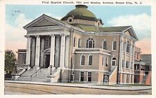 First Baptist Church, 10th & Wesley Ave., Ocean City, N.J., 1931 Postcard, Used picture