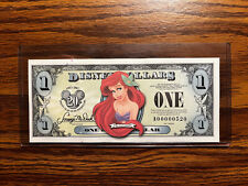 2007 Series A 20th Anniversary ARIEL, The Little Mermaid Disney Dollar NEW picture