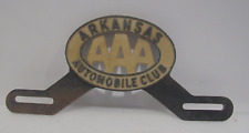 Vintage AAA Arkansas Automobile Club LIcense plate Topper plastic Original picture