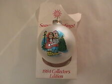 Campbell's Soup Kids 1984 Round Globe Glass Ornament in box / 5th in Collection  picture