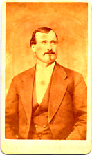 Antique 1860s CDV Photograph Handsome Man Minneapolis, Minn. by Beal picture