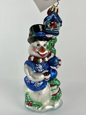 Christopher Radko 02 Glass Christmas Ornament Frostys Feathered Friends 3010242 picture