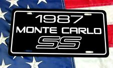 1987 Chevrolet Monte Carlo SS  license plate tag 87 Chevy Performance Muscle Car picture