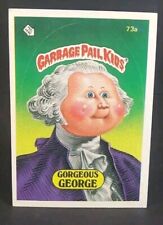 1985 Garbage Pail Kids 73a/b Gorgeous George Sticker Blue Number Error Card READ picture