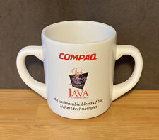 Vtg 90s Promo COMPAQ JAVA COMPATIBLE Computer Himalaya NonStop Coffee Mug RARE picture