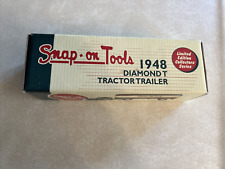 Snap-on Tools Ertl Vintage 1948 Diamond T Tractor Trailer Coin Bank 1/43 scale  picture