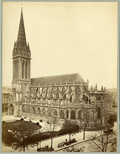 France, Caen, St. Church Vintage Albumen Print Stone Albumin Print 22x2 picture